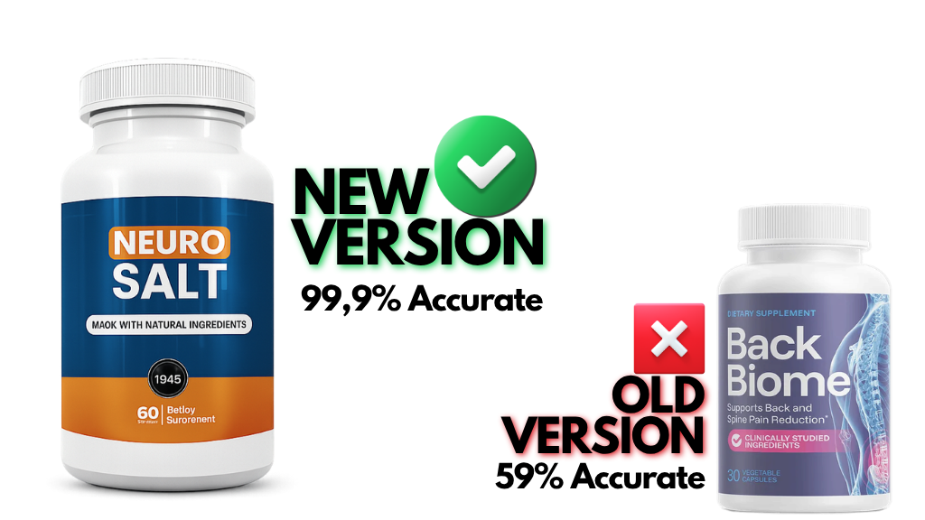 BackBiome discontinued old version versus NeuroSalt new upgraded formula
